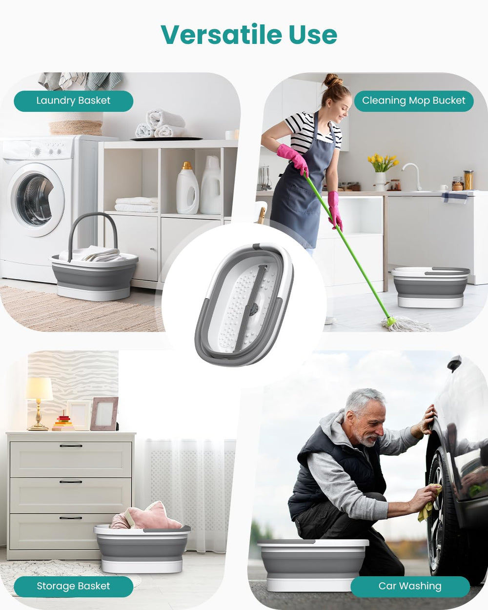 Nekteck vista del material reforzado y asa, durabilidad y transporte