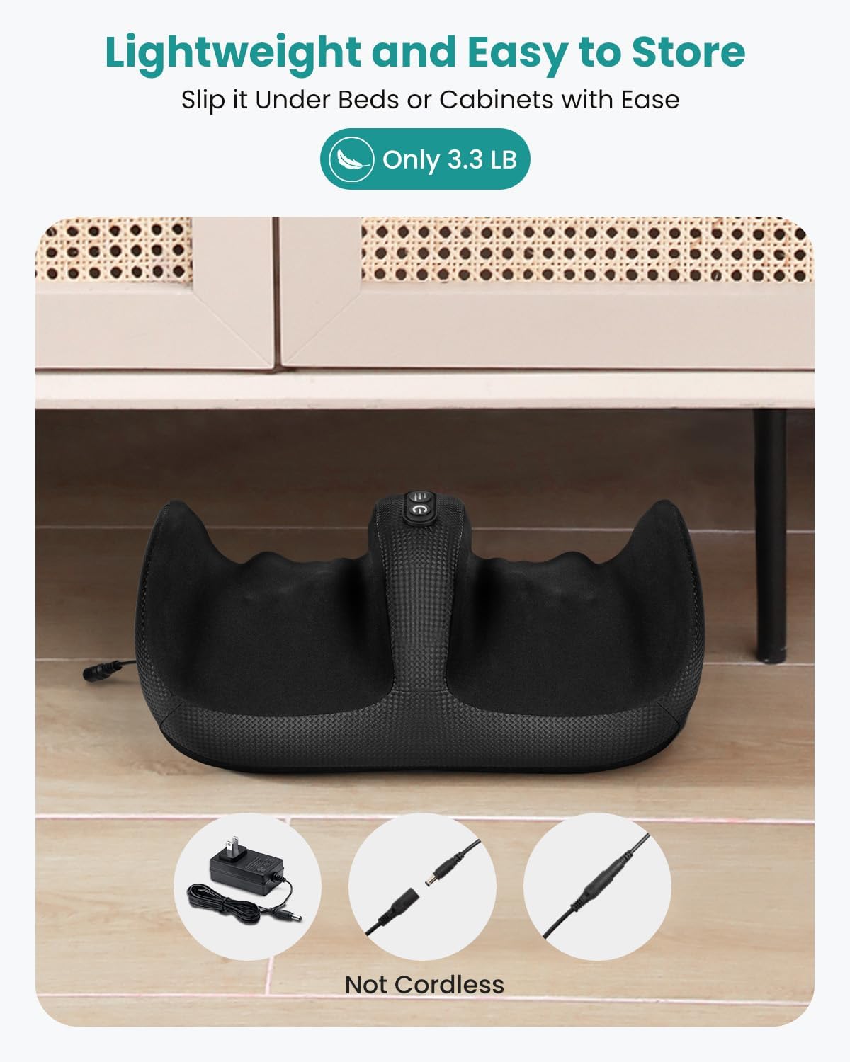 Nekteck interior con tejido suave para las plantas, mayor confort durante la sesión