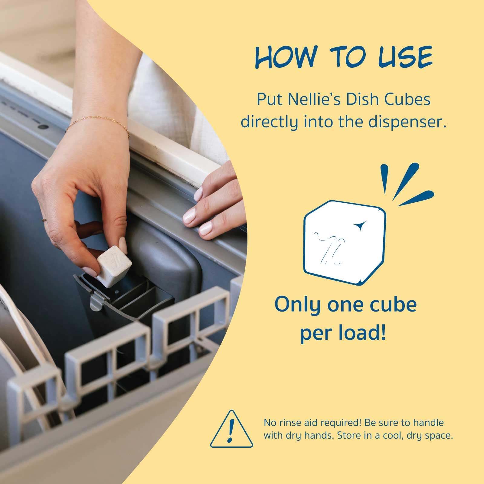 Nellie's etiqueta con información del producto y beneficios claros