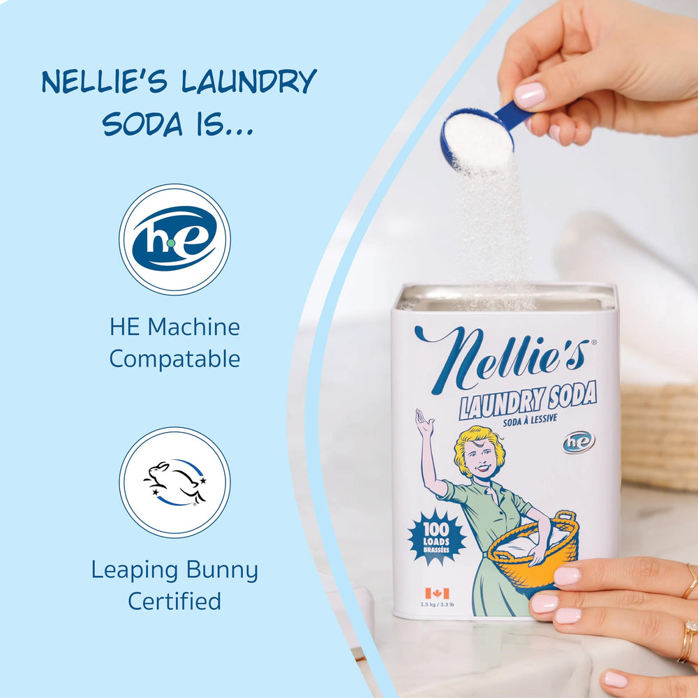 Nellie's textura del polvo en primer plano que sugiere disolución rápida