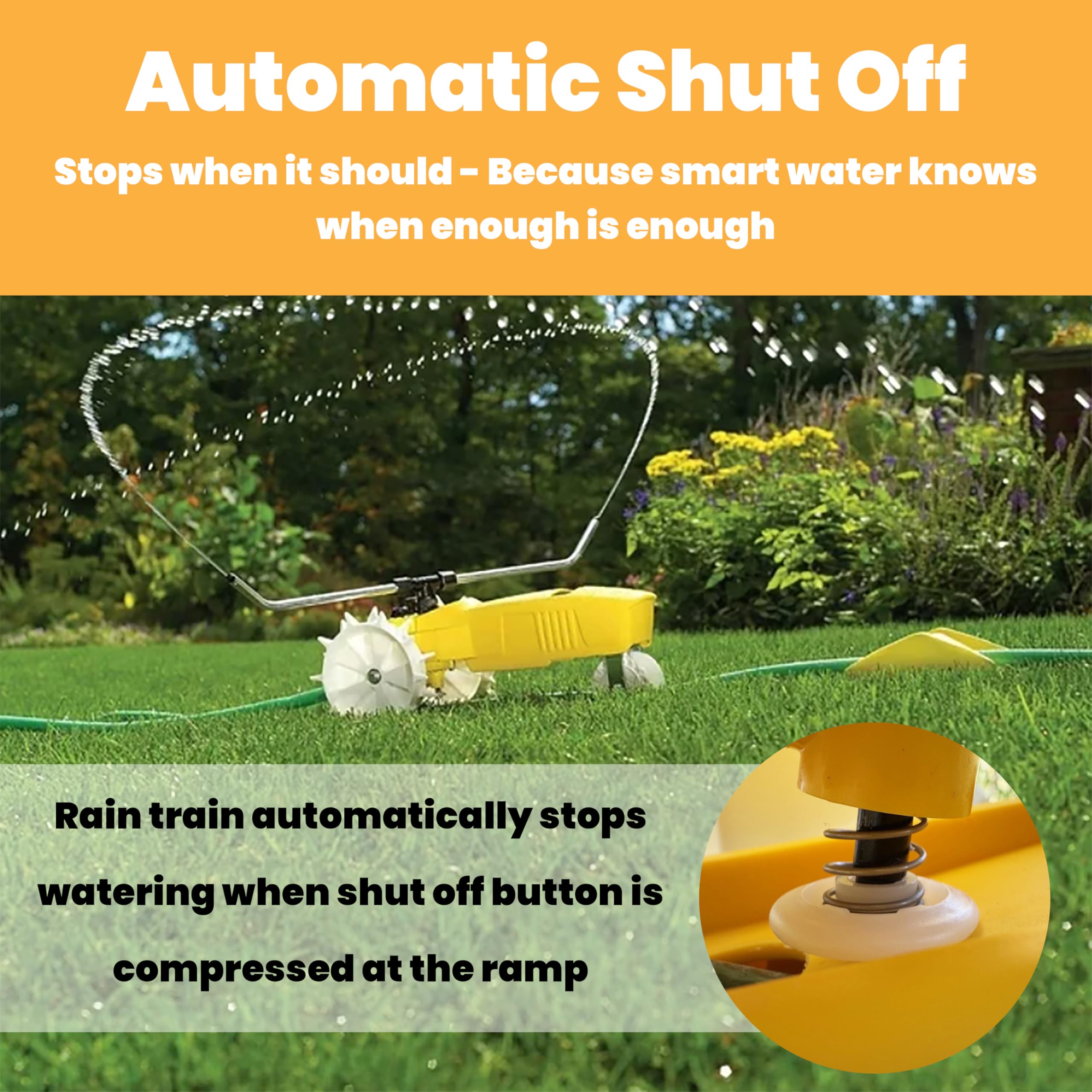 Nelson Rain Train rampa de apagado automático para ahorro de agua