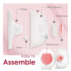 NENESUPPLY colector transparente con leche hasta 180 ml, control visual del volumen