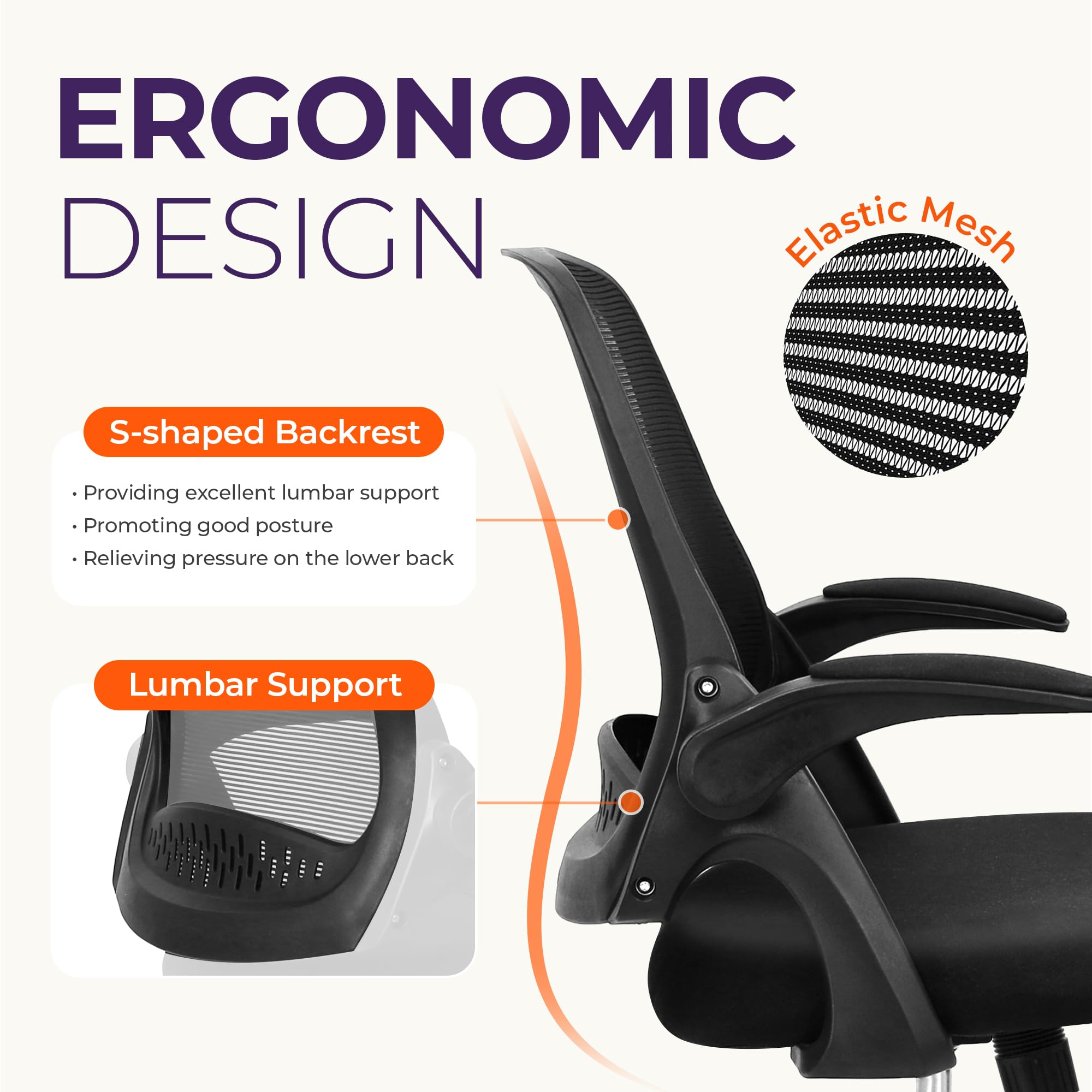 NEO CHAIR mecanismo de ajuste de altura para postura personalizada