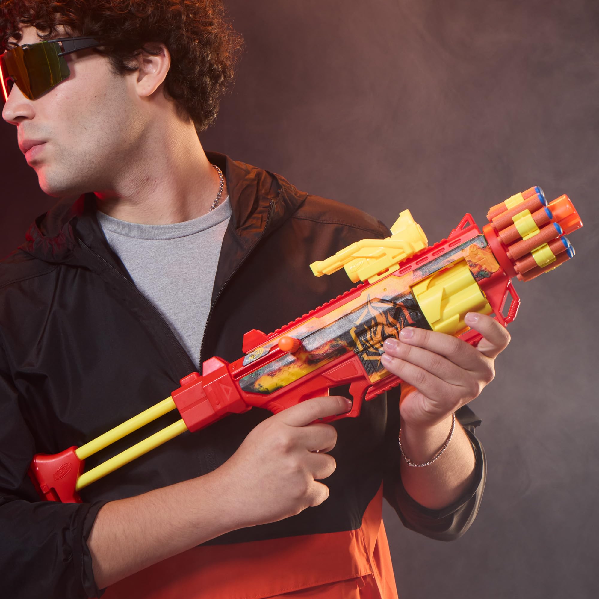 Hasbro Nerf FlareFusion cilindro giratorio de 6 dardos para recargas eficientes