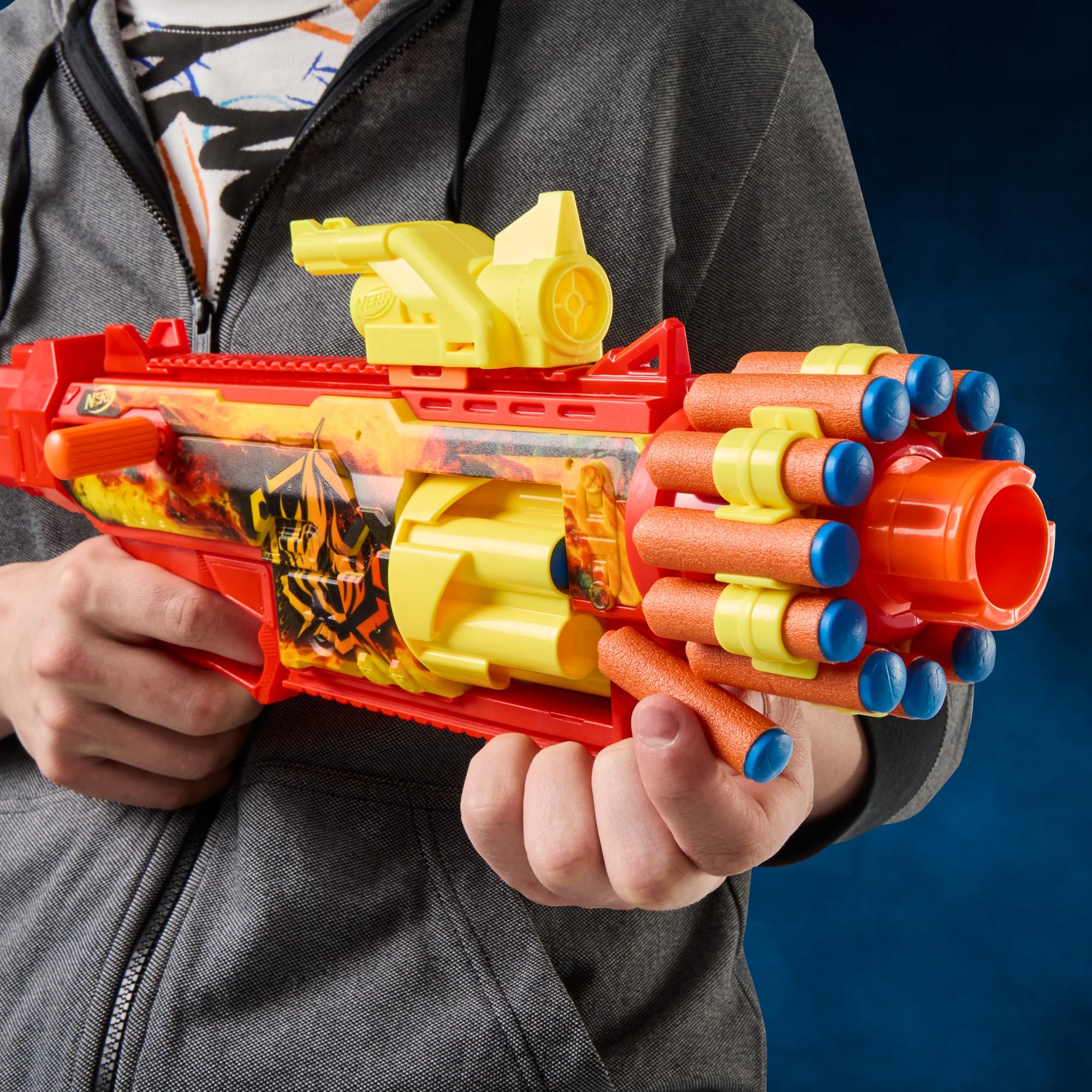 Hasbro Nerf FlareFusion imagen en juego exterior para inspiración de batalla segura