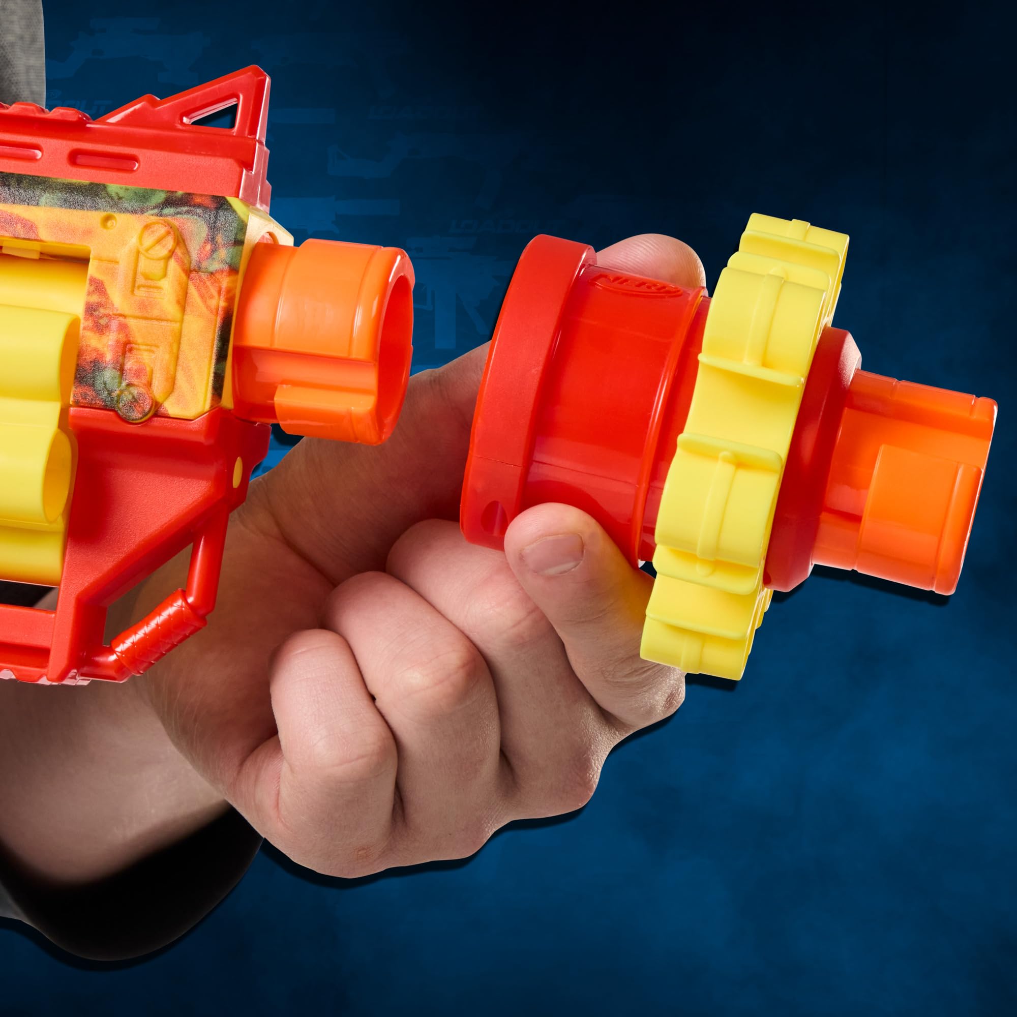 Hasbro Nerf FlareFusion configuración para zurdos y diestros adaptable al usuario