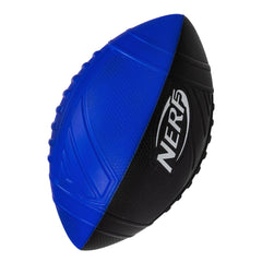 NERF pelota frontal empaquetada azul y negra, fácil identificación