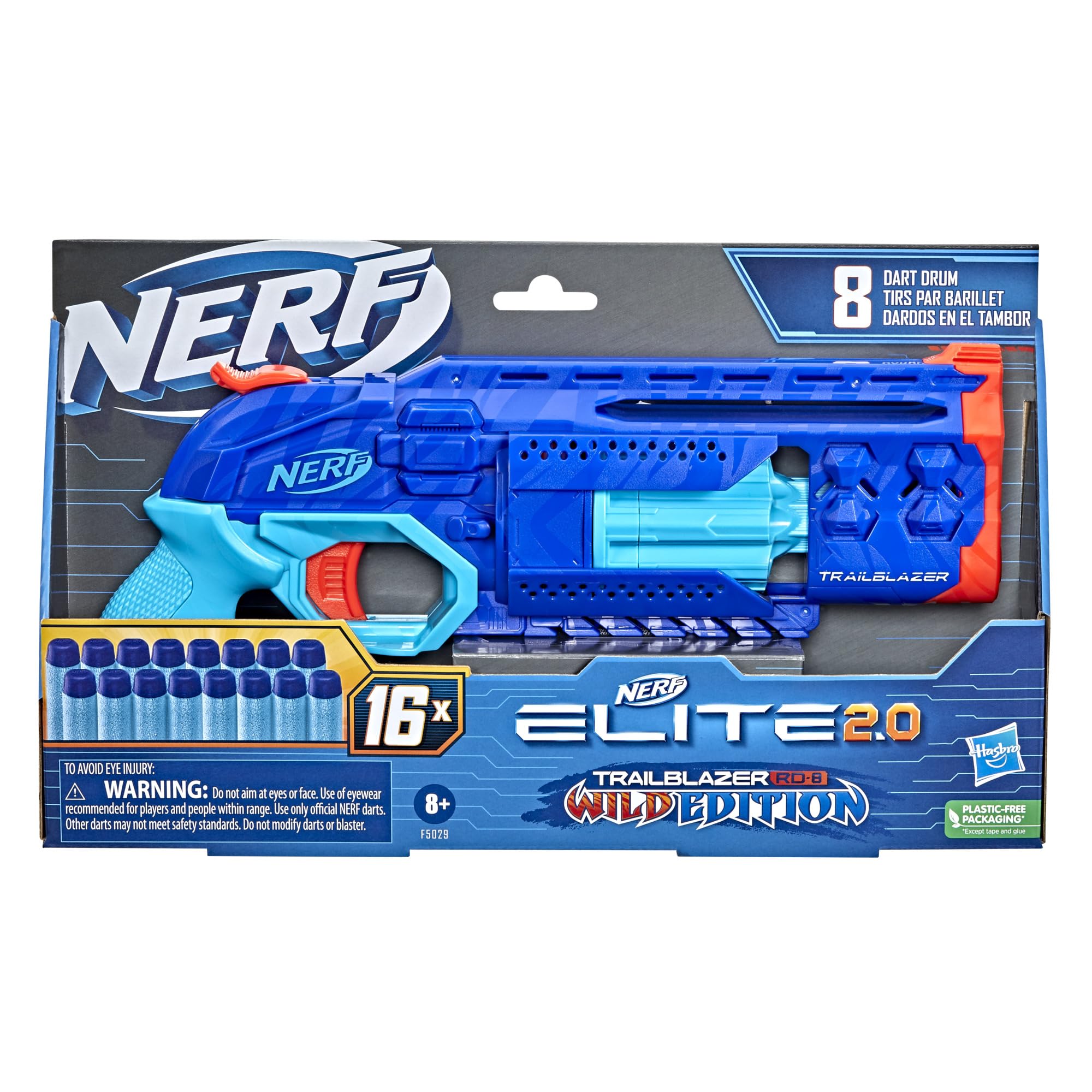 Nerf Trailblazer detalle del tambor giratorio ofrece recargas rápidas