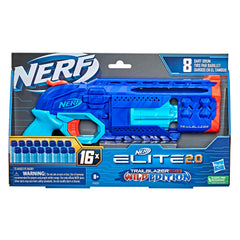 Nerf Trailblazer detalle del tambor giratorio ofrece recargas rápidas