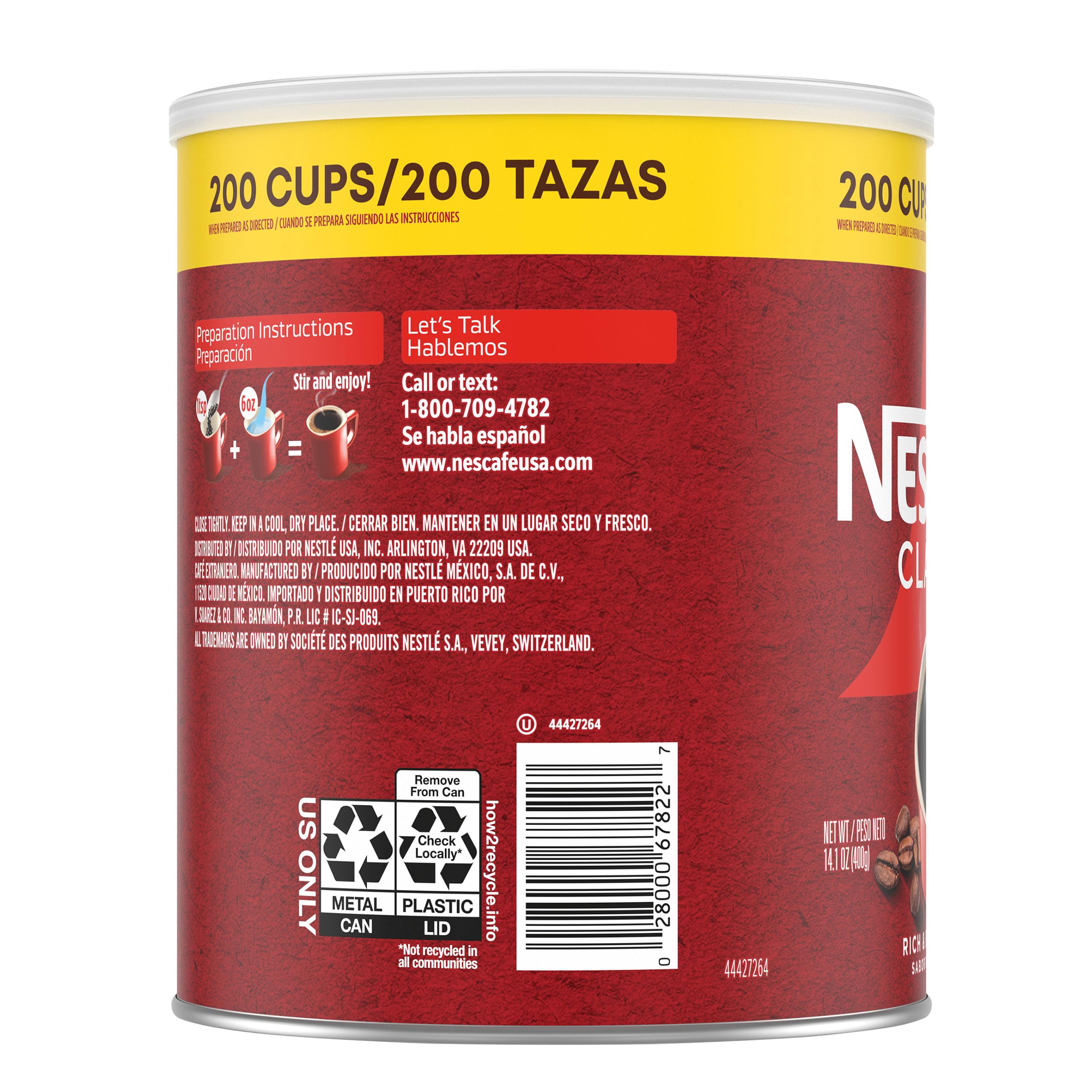 NESCAFÉ latte preparado con leche mostrando versatilidad de uso