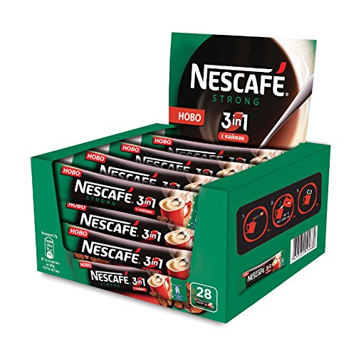 Nescafé paquete frontal mostrando sobres individuales y practicidad