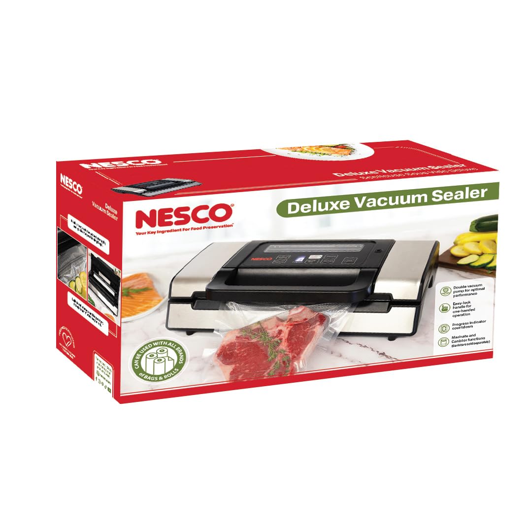 NESCO VS-12 cortador y compartimento de rollo integrado para bolsas a medida