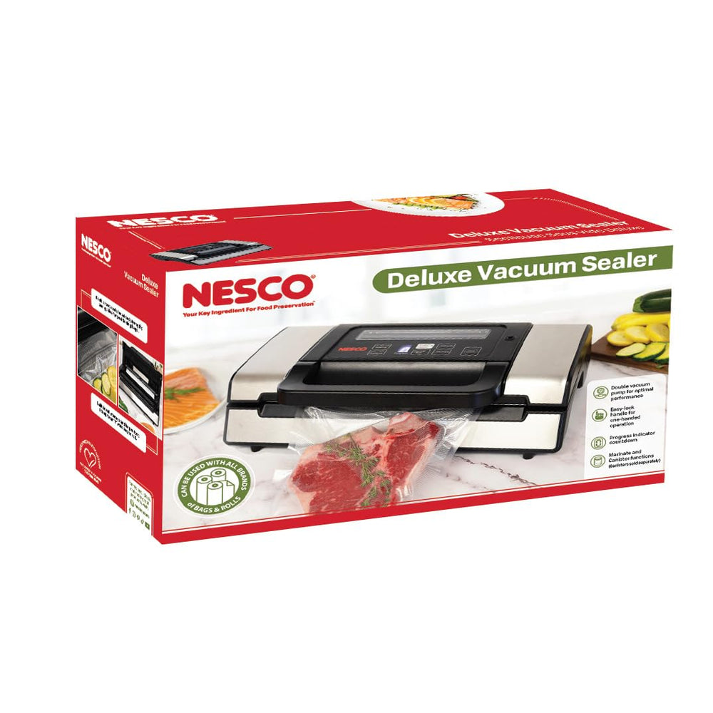 NESCO VS-12 cortador y compartimento de rollo integrado para bolsas a medida