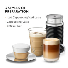 Nespresso Aeroccino 3 generando espuma caliente, textura sedosa al instante