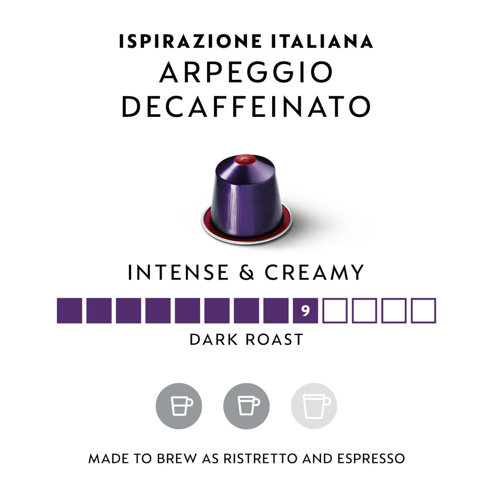 Nespresso Arpeggio cápsula detalle textura aluminio que preserva frescura y aroma