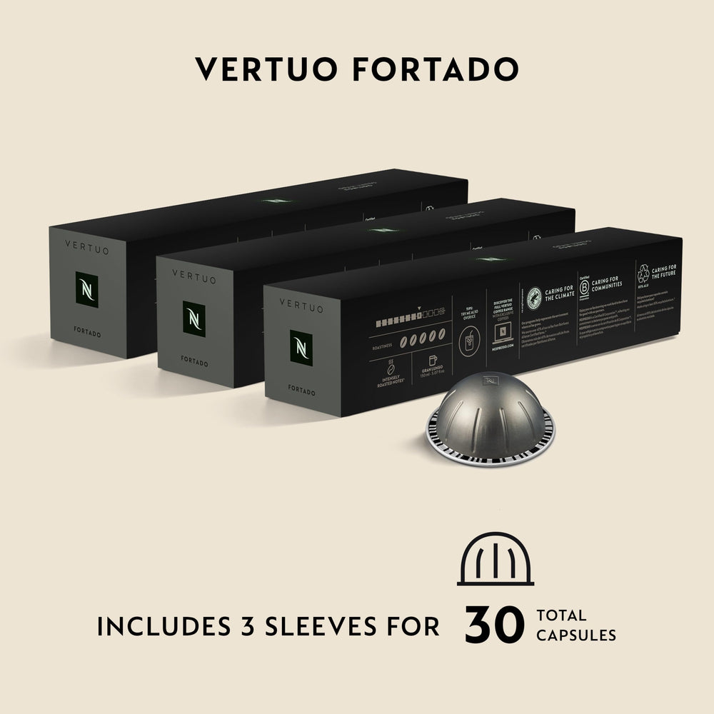 Nespresso Fortado primer plano de la crema espesa destacando cuerpo y persistencia