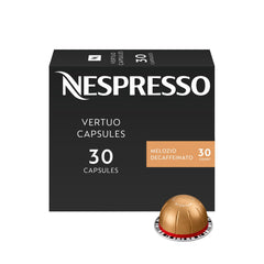 Nespresso Melozio Decaffeinato frente del paquete muestra presentación