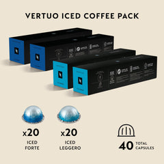 Nespresso espresso vertido sobre hielo, resultado fresco y aromático