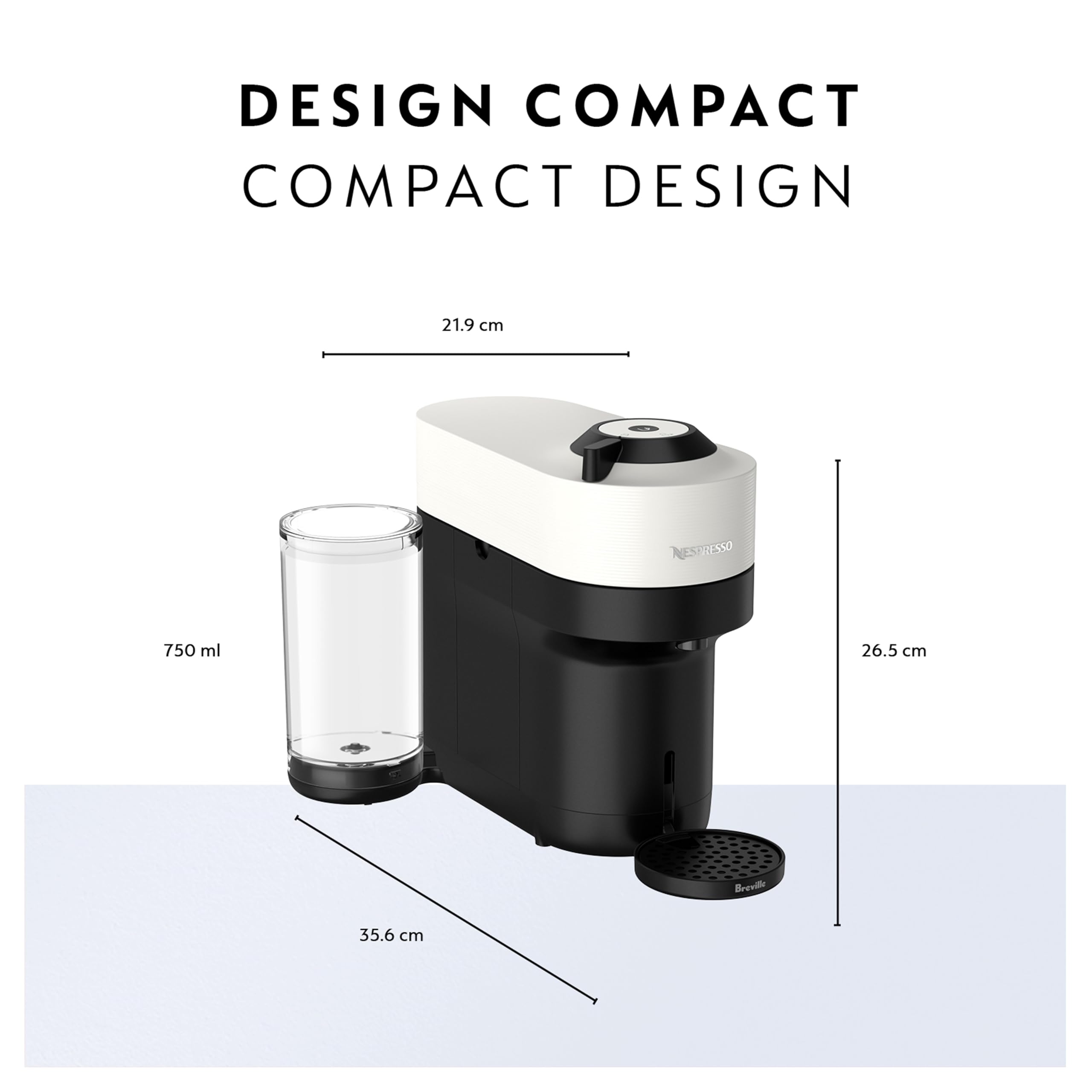 Nespresso Vertuo Pop+ en encimera de cocina mostrando uso diario estiloso
