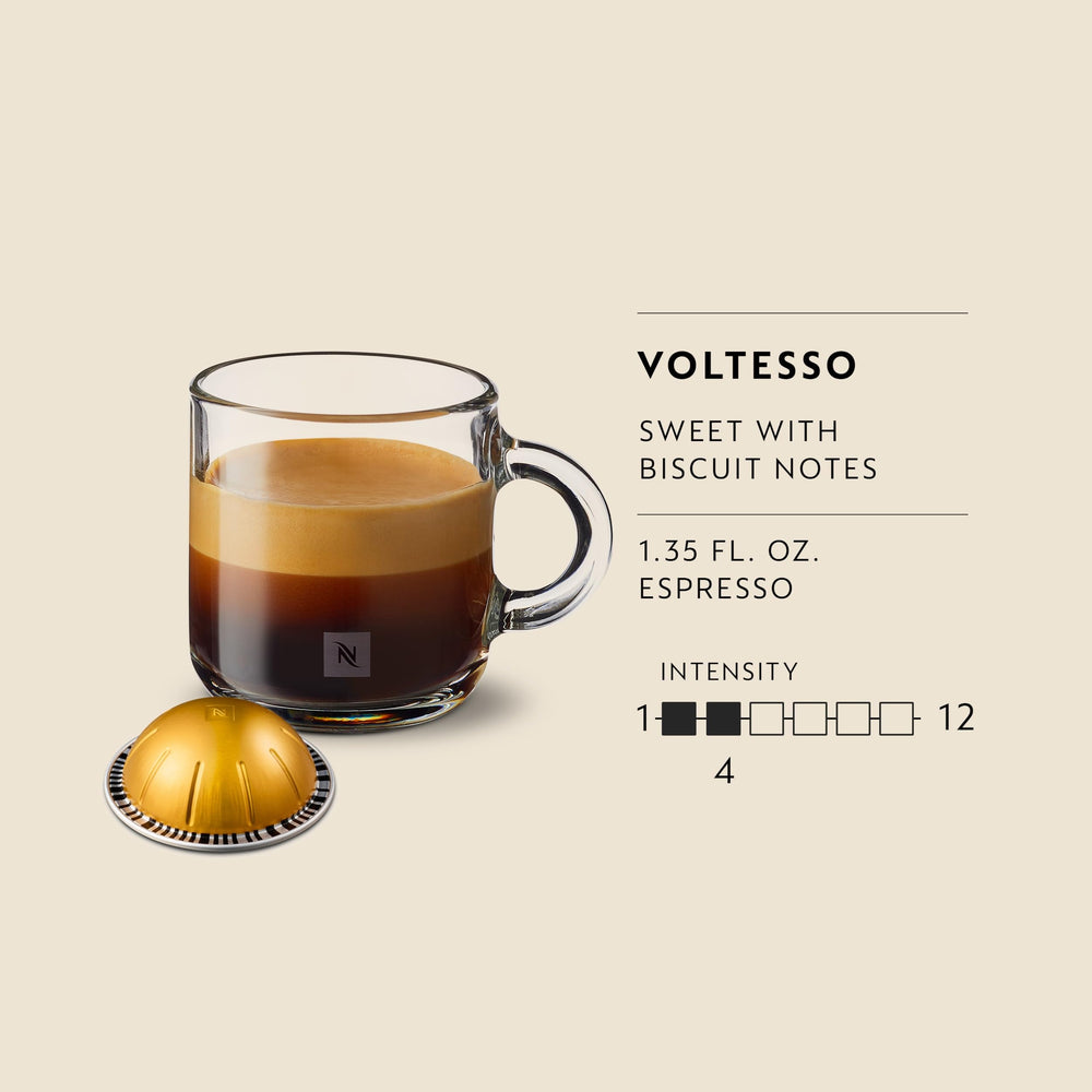 Nespresso Voltesso crema de espresso vista cercana con aroma perceptible