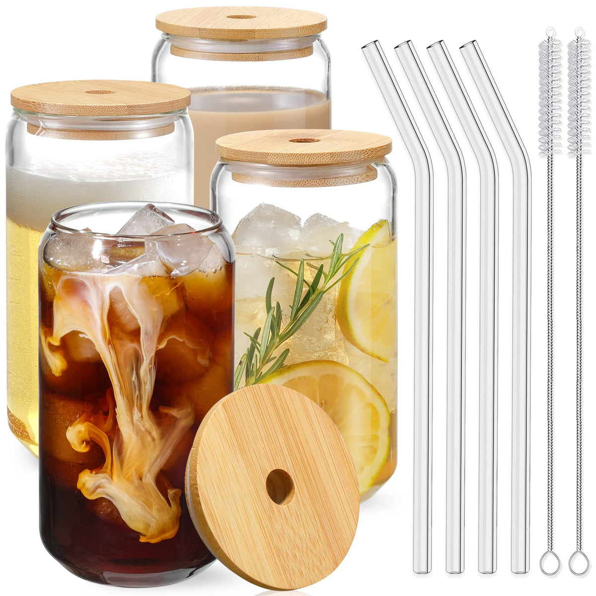 NETANY vaso frontal con tapa de bambú mostrando diseño elegante y cierre práctico