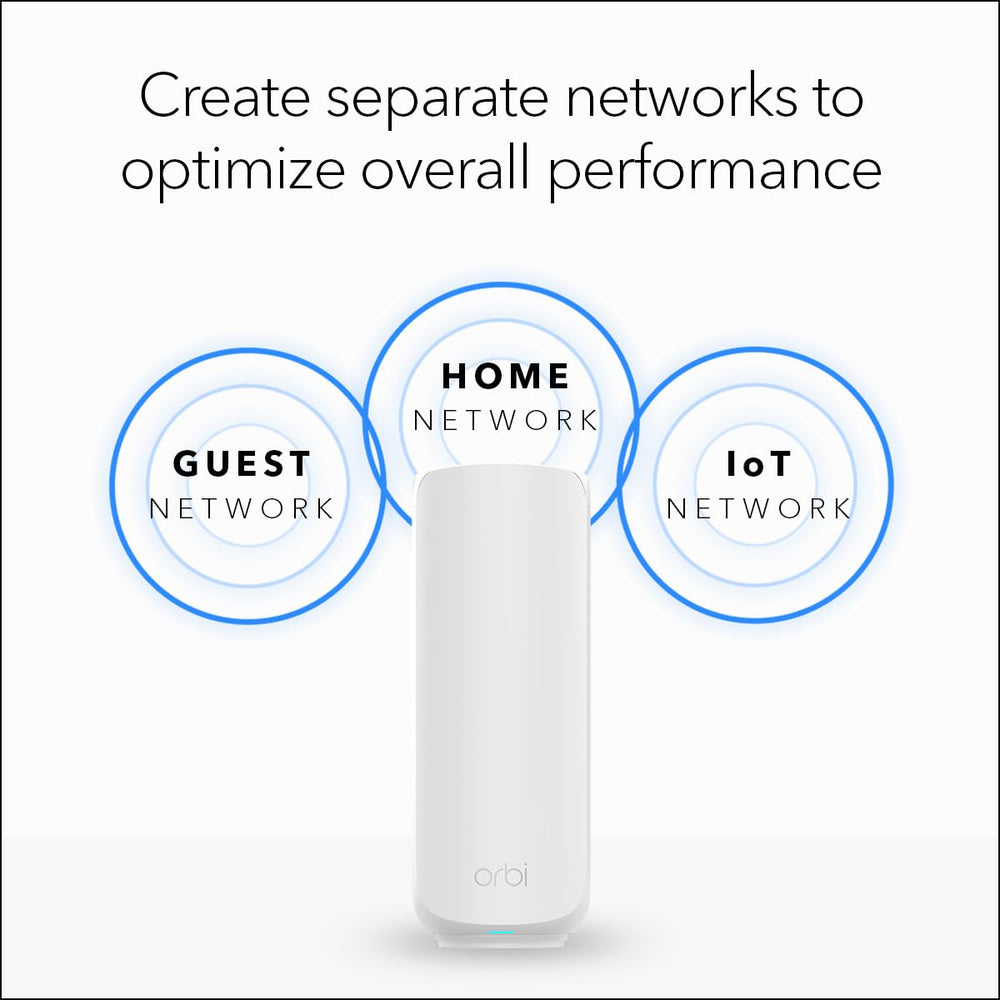 NETGEAR Orbi 370 satélite adicional ampliando cobertura aprox 2,000 sq ft