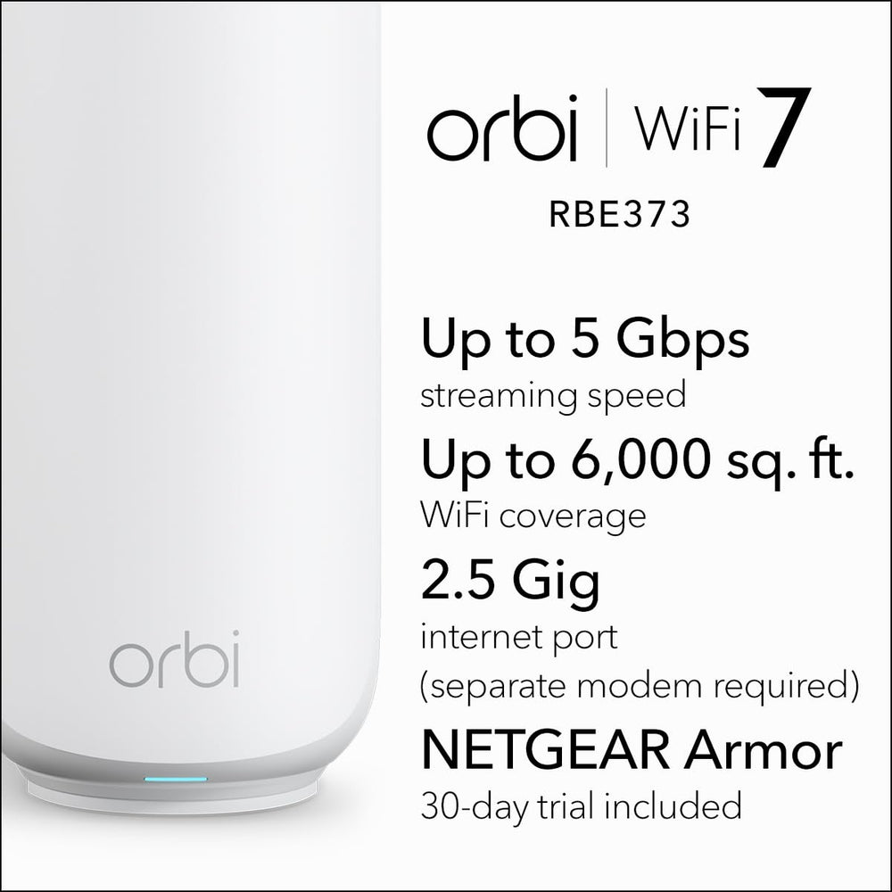 NETGEAR Orbi 370 unidad individual con diseño compacto y ventilación eficaz