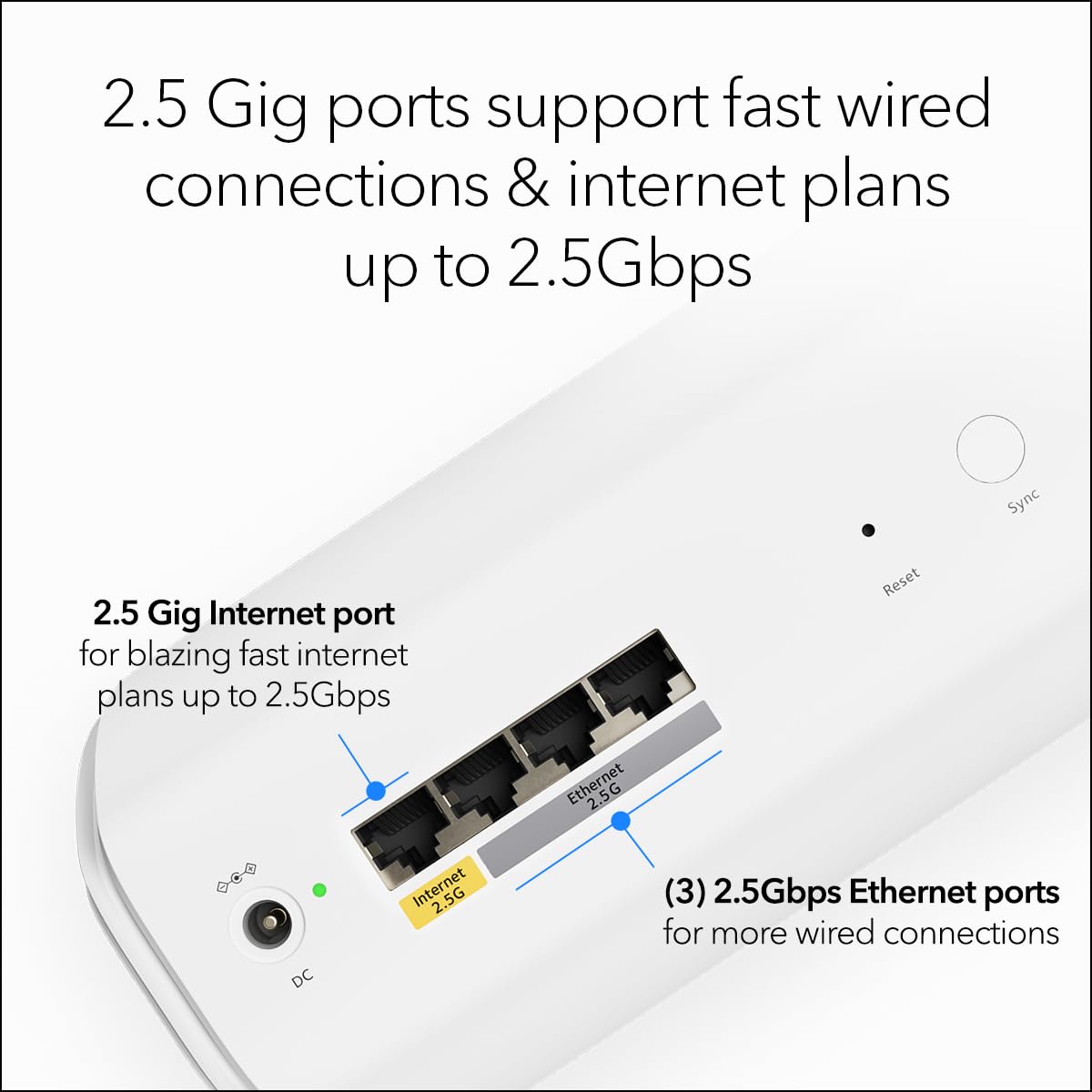 NETGEAR Orbi 770 pantalla de app móvil para configuración rápida