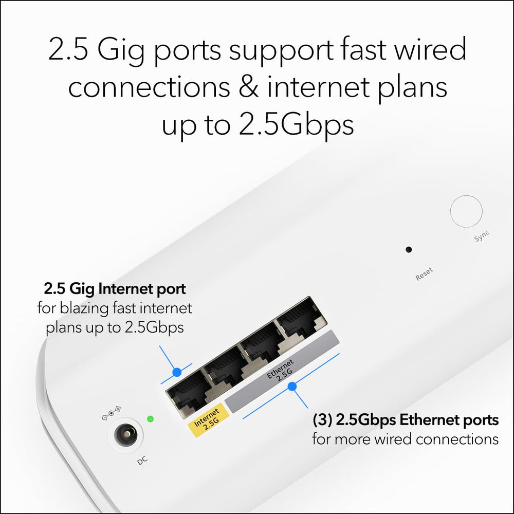 NETGEAR Orbi 770 pantalla de app móvil para configuración rápida