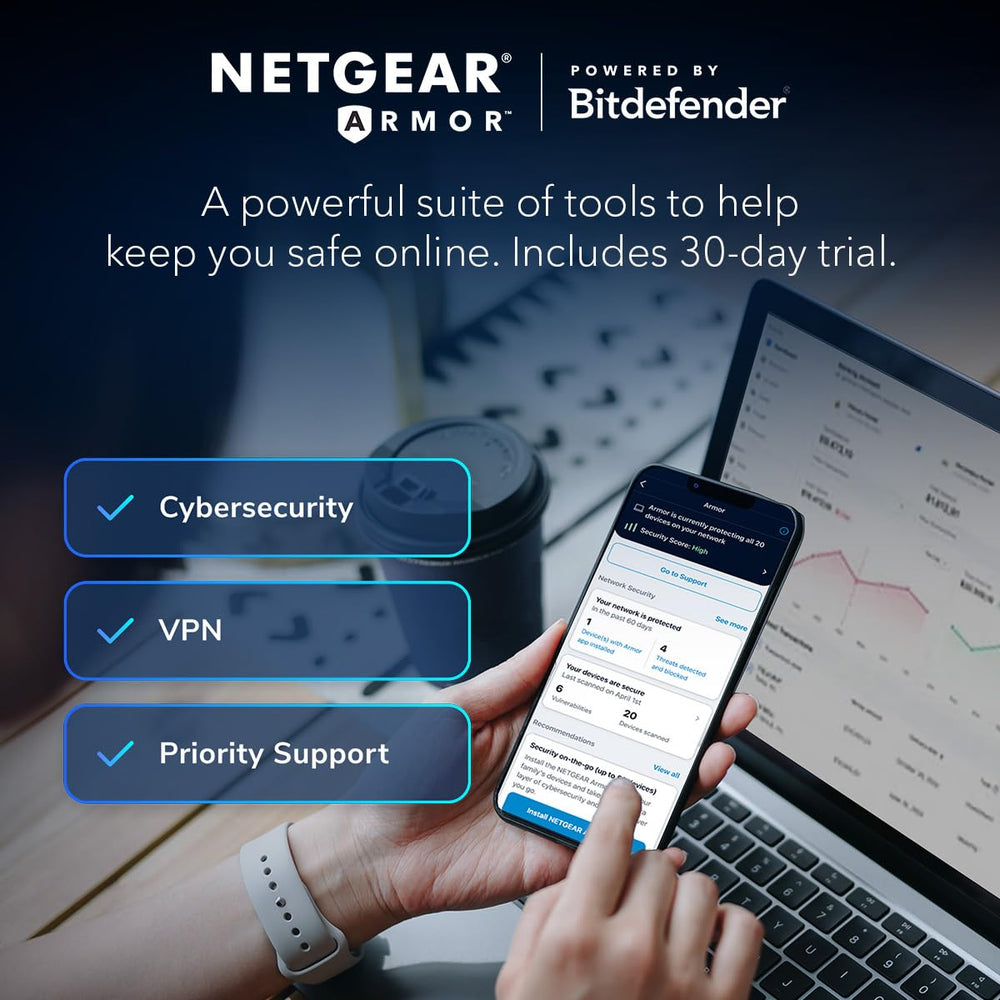 NETGEAR Orbi 770 detalle de antena para rendimiento inalámbrico