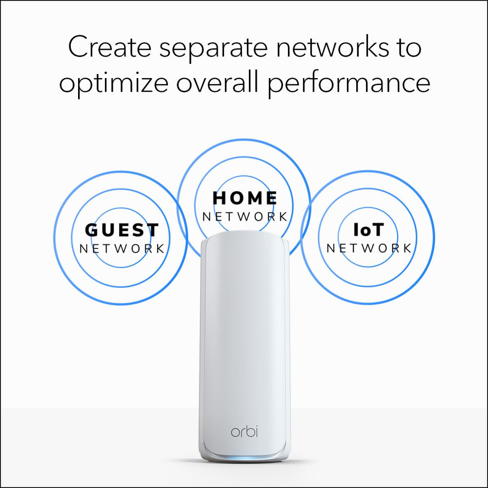 NETGEAR Orbi 770 caja y contenido listos para instalación