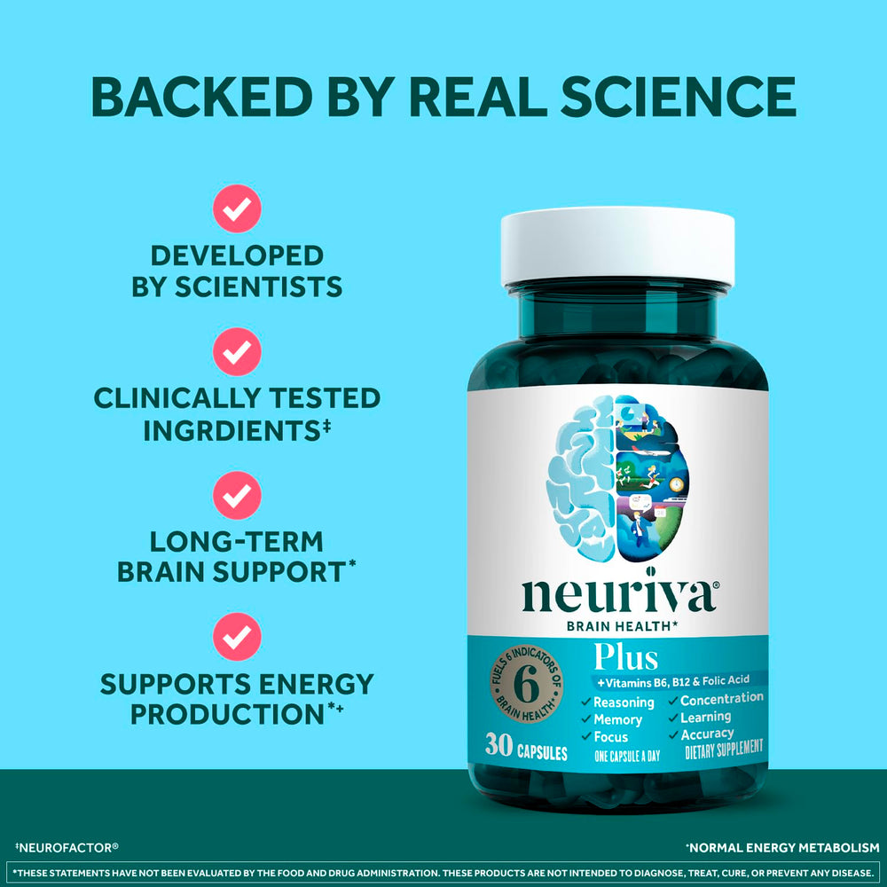 NEURIVA etiqueta nutricional destacando vitaminas B y pureza