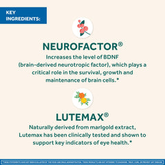 NEURIVA ingredientes Lutemax y Neurofactor resaltando respaldo clínico