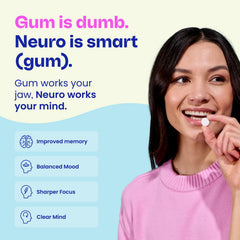 Neuro chicle en mano para comparar tamaño y facilitar dosificación