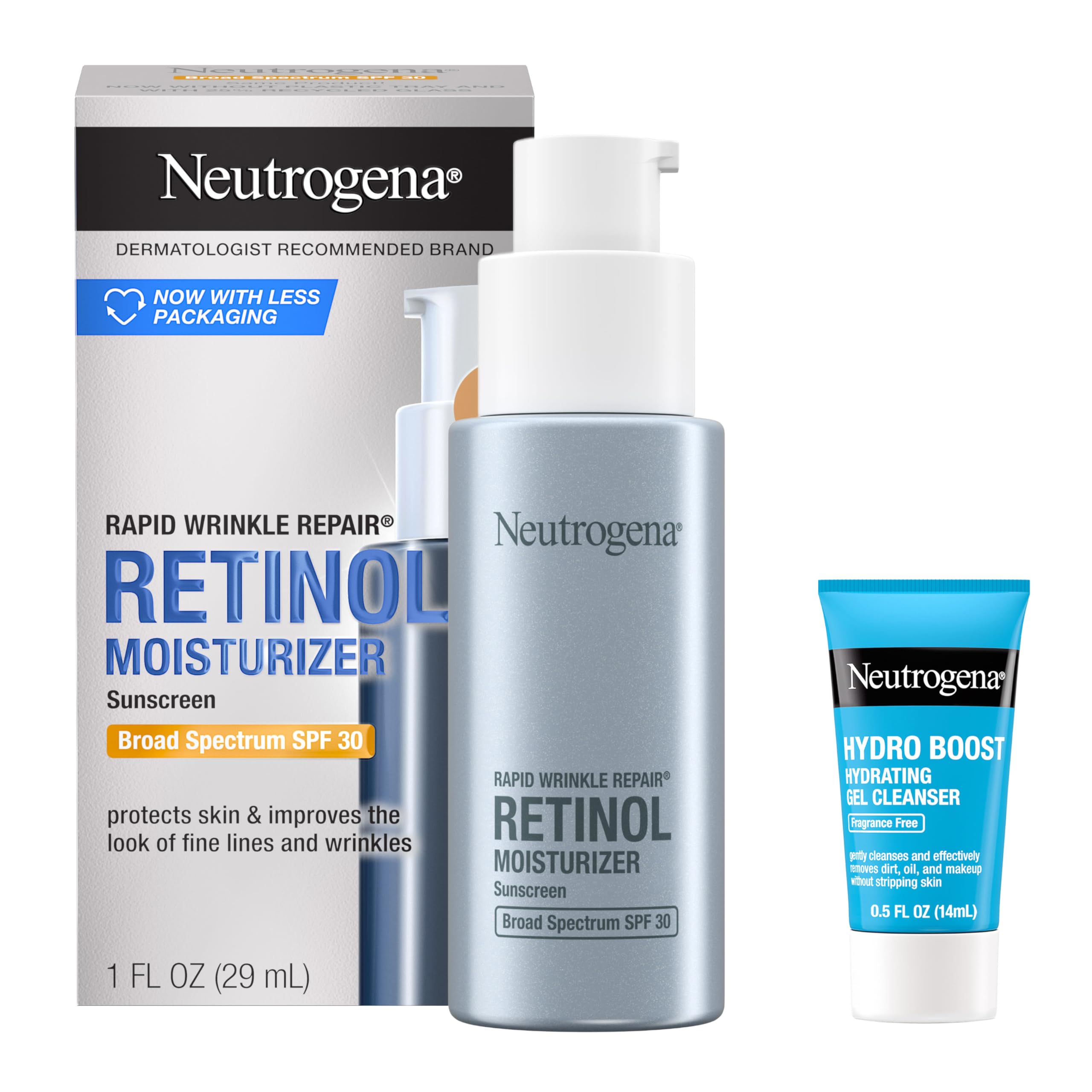 Neutrogena crema frontal mostrando envase y beneficio hidratación diaria