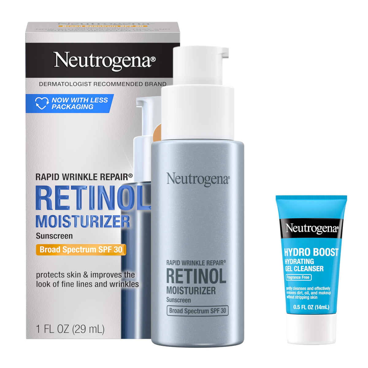 Neutrogena crema frontal mostrando envase y beneficio hidratación diaria