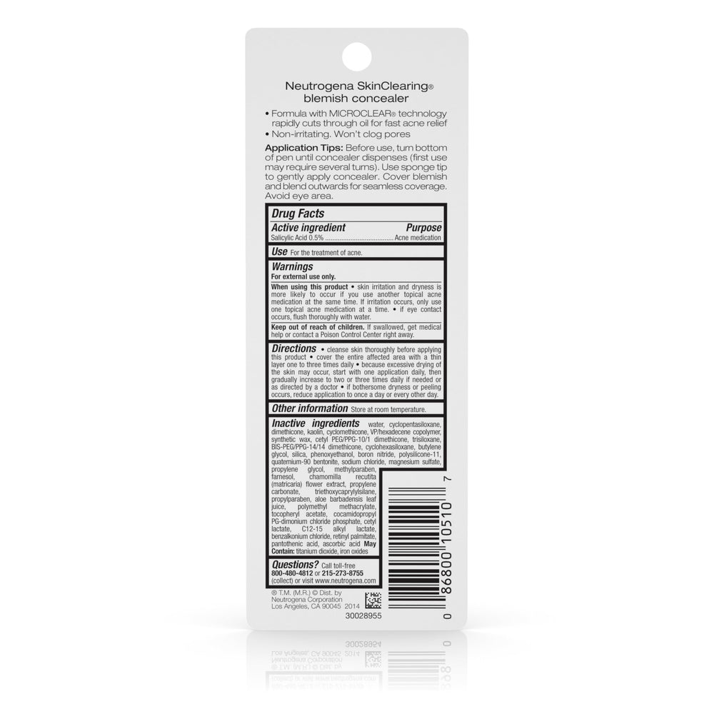 Neutrogena detalle gráfico de MicroClear tecnología, optimiza entrega del ingrediente