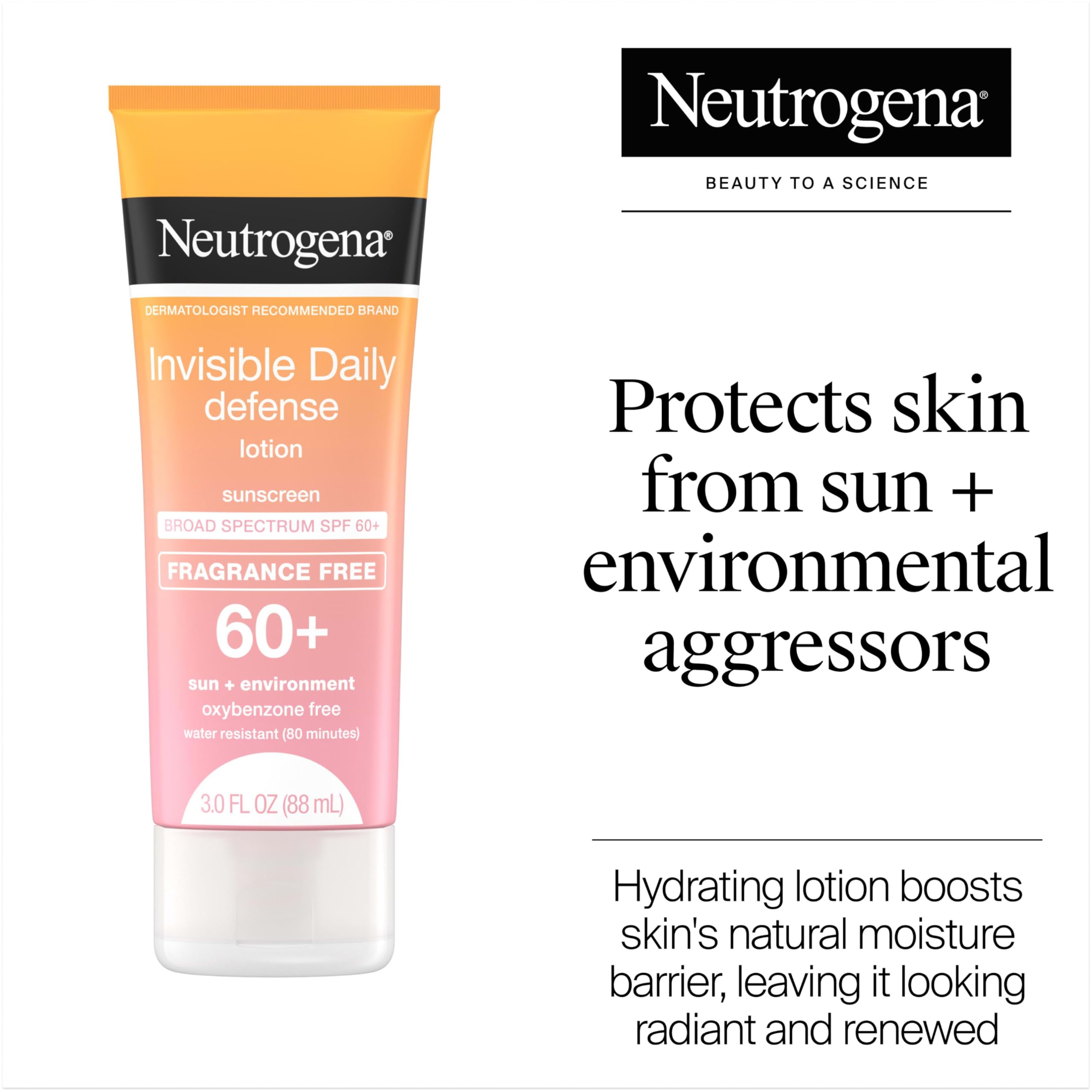 Neutrogena textura de la loción transparente que se absorbe rápido