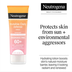 Neutrogena textura de la loción transparente que se absorbe rápido