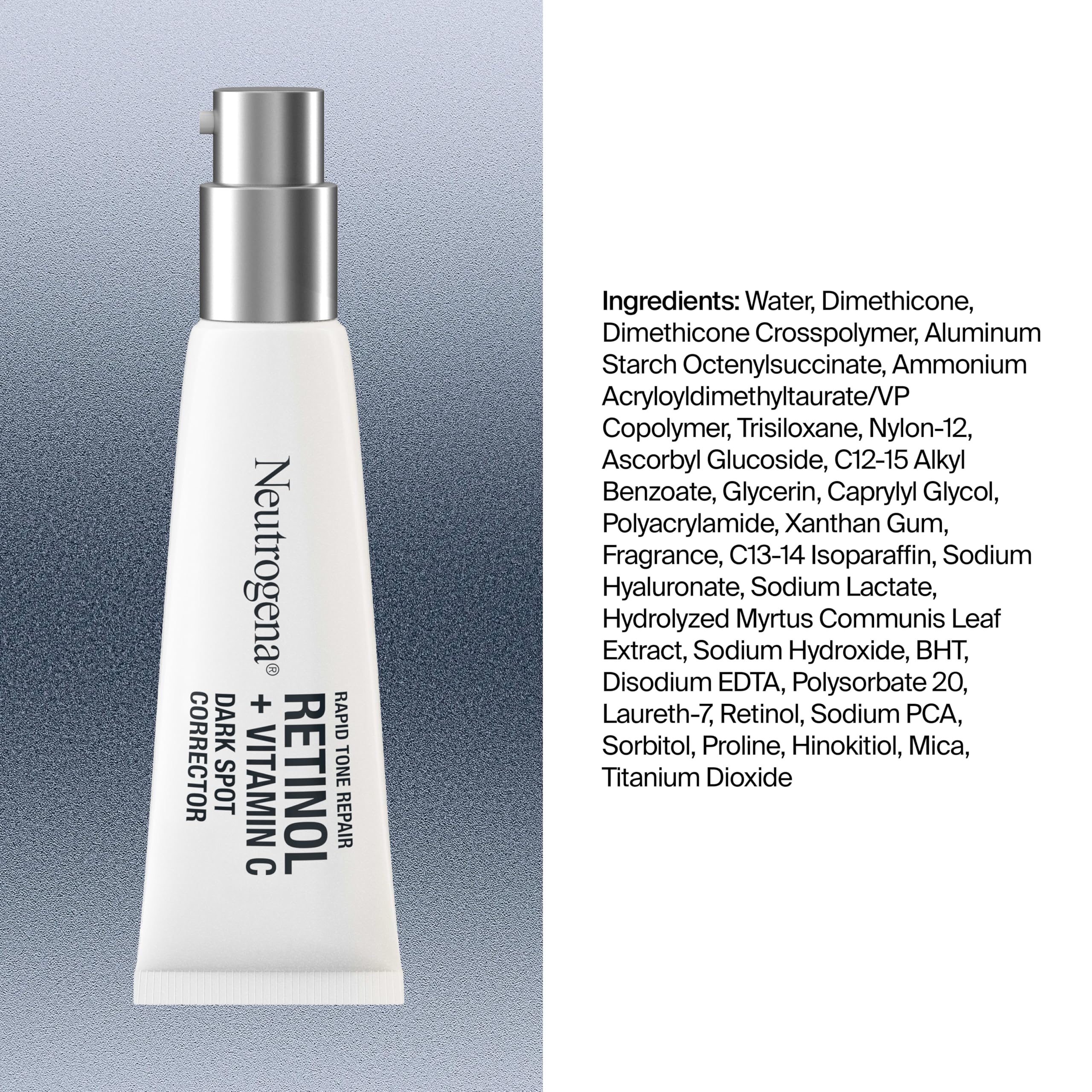 Neutrogena escena de rutina nocturna enfatizando uso diario y luminosidad