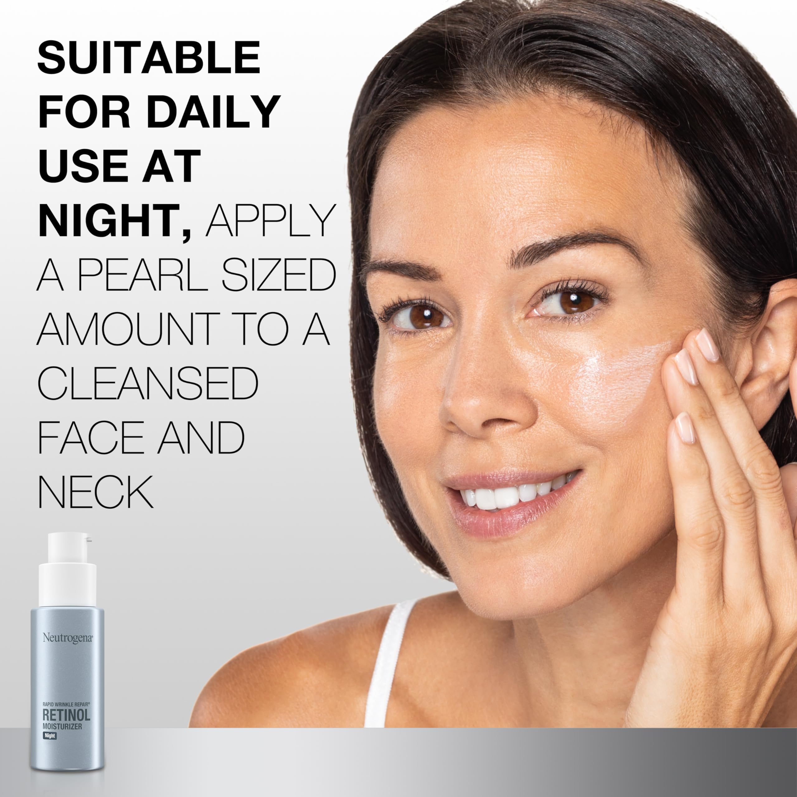 Neutrogena etiqueta con ingredientes destacando retinol estabilizado
