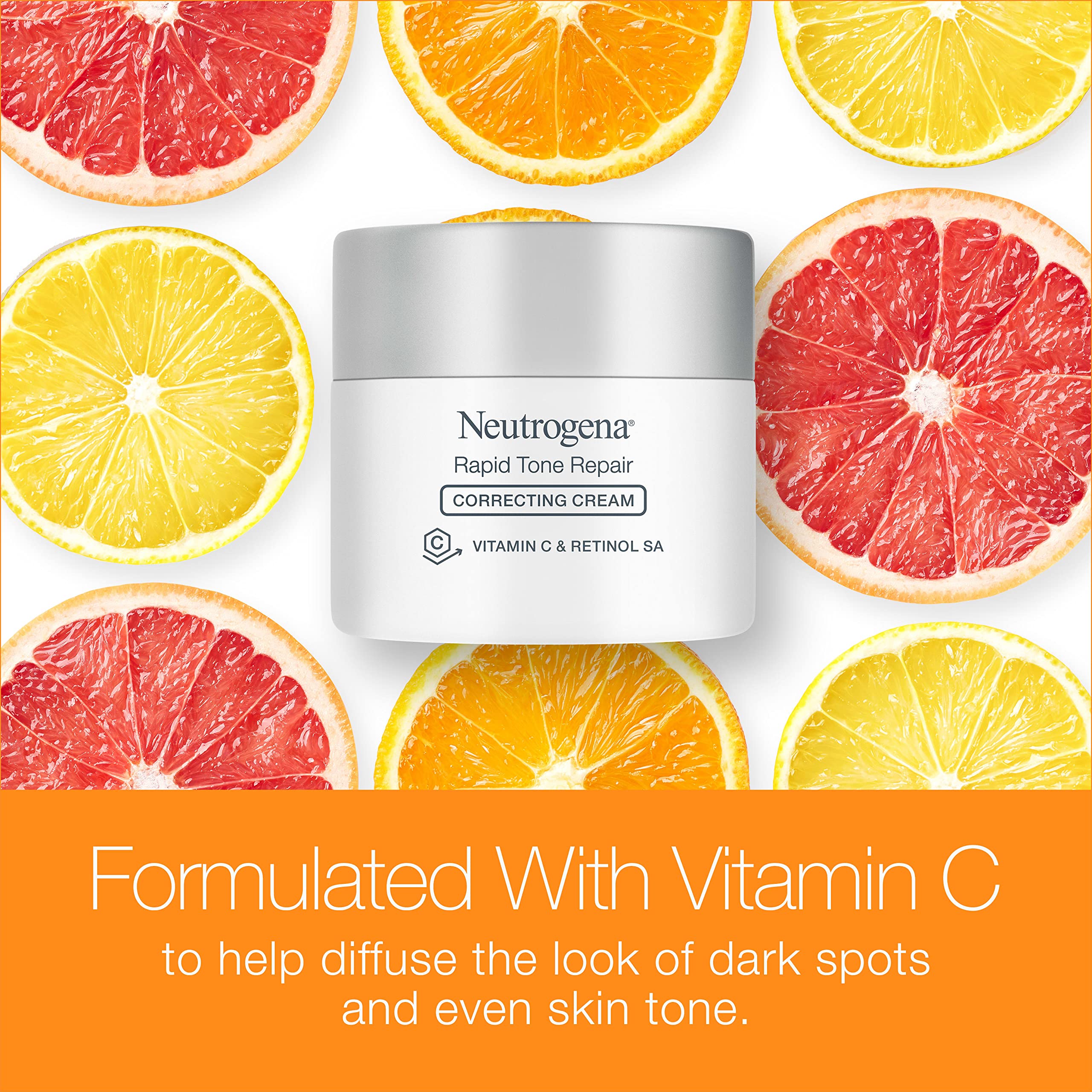 Neutrogena frasco abierto con crema visible y aspecto nutritivo