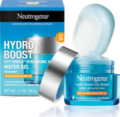 Neutrogena frontal del envase mostrando protección y portabilidad