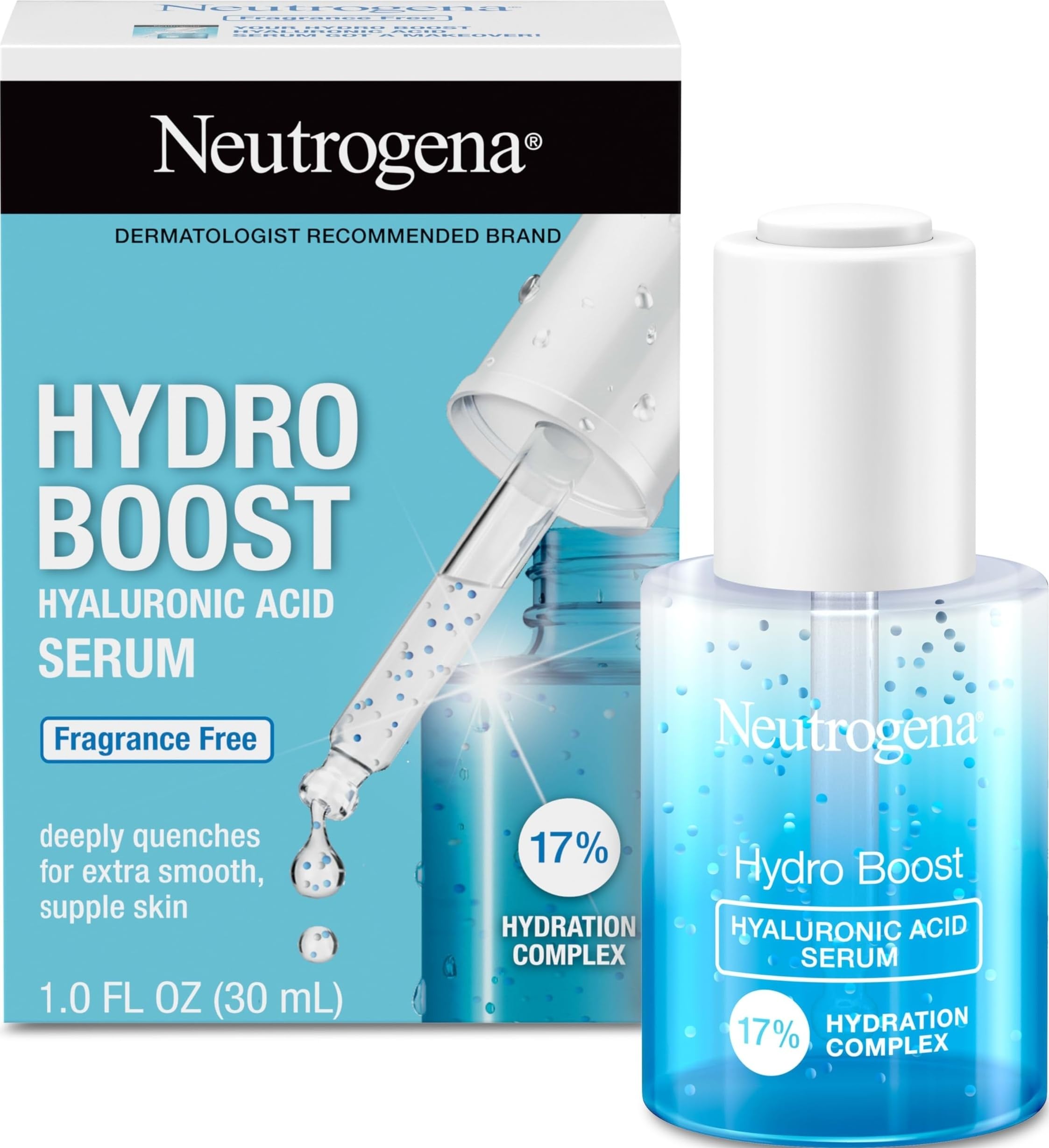 Neutrogena frente del envase mostrando diseño y beneficio hidratación inmediata