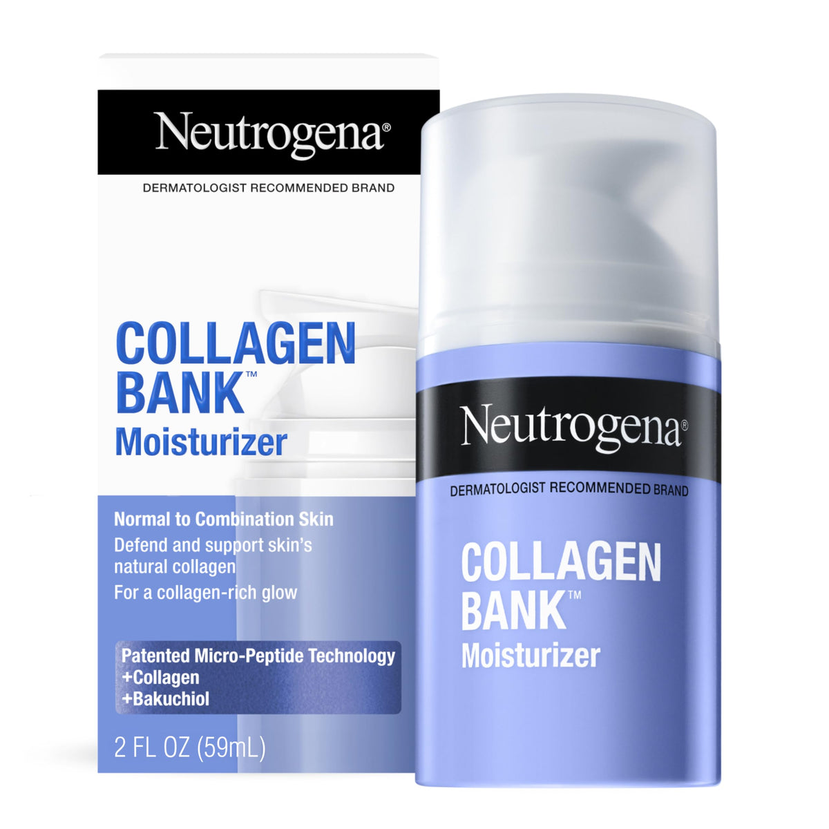 Neutrogena frente del tubo de crema mostrando diseño y uso diario