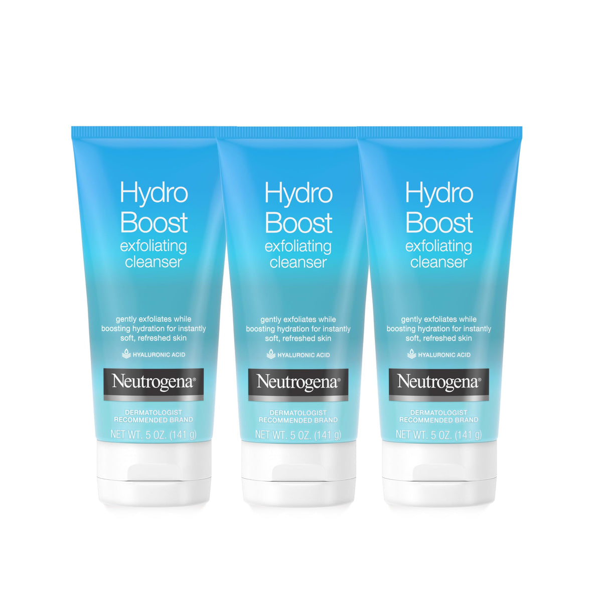 Neutrogena frente del empaque mostrando pack de 3 que facilita uso continuo