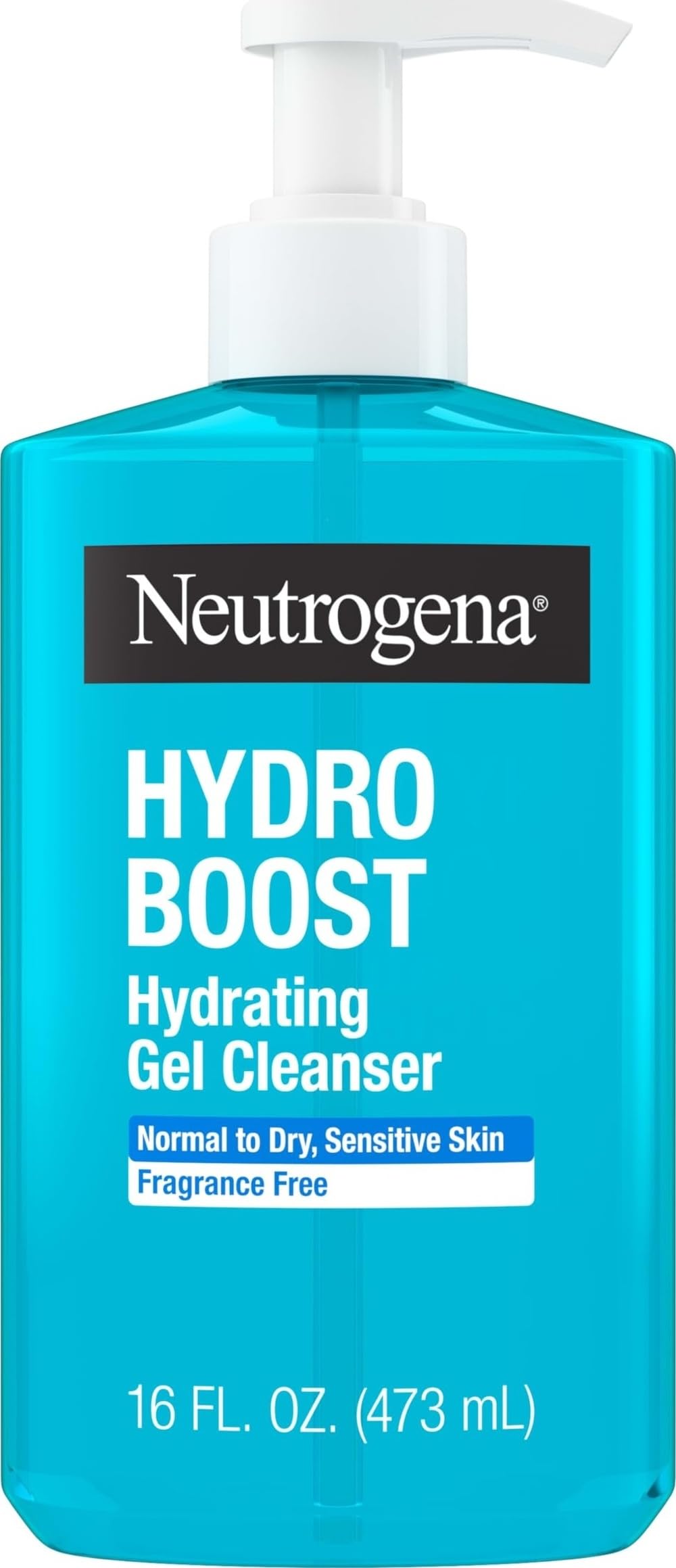 Neutrogena envase frontal mostrando formato 16 fl oz y uso diario