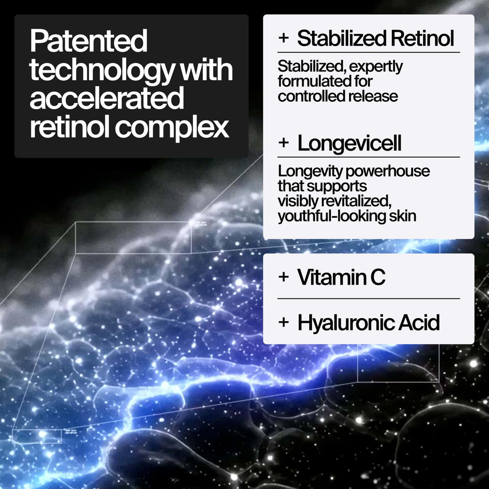 Neutrogena ingredient label close-up showing retinol and hyaluronic acid