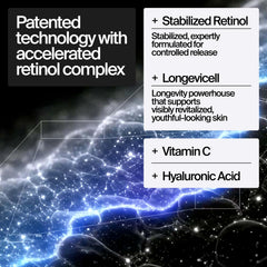 Neutrogena ingredient label close-up showing retinol and hyaluronic acid