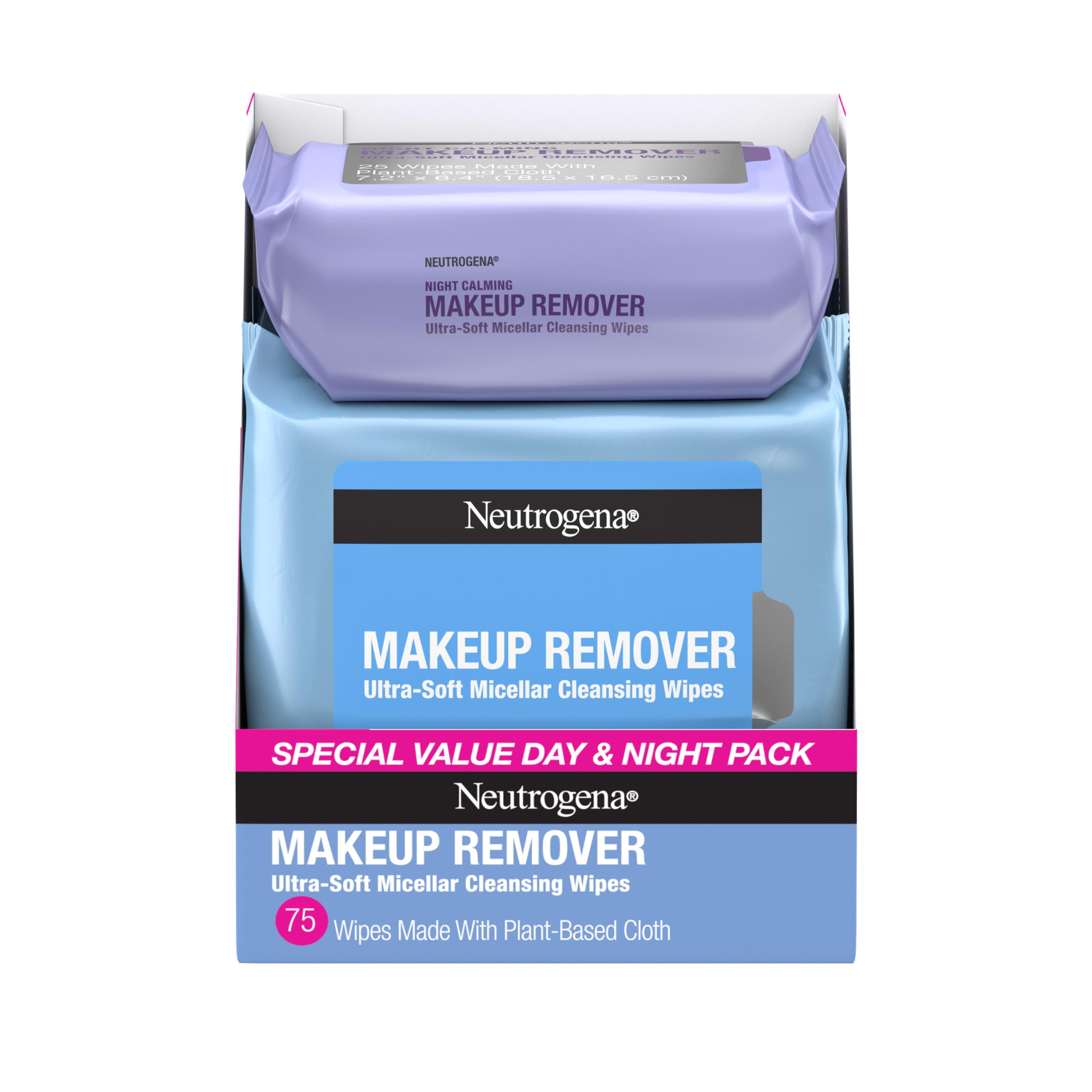Neutrogena frontal del pack que muestra conveniencia diurna y nocturna